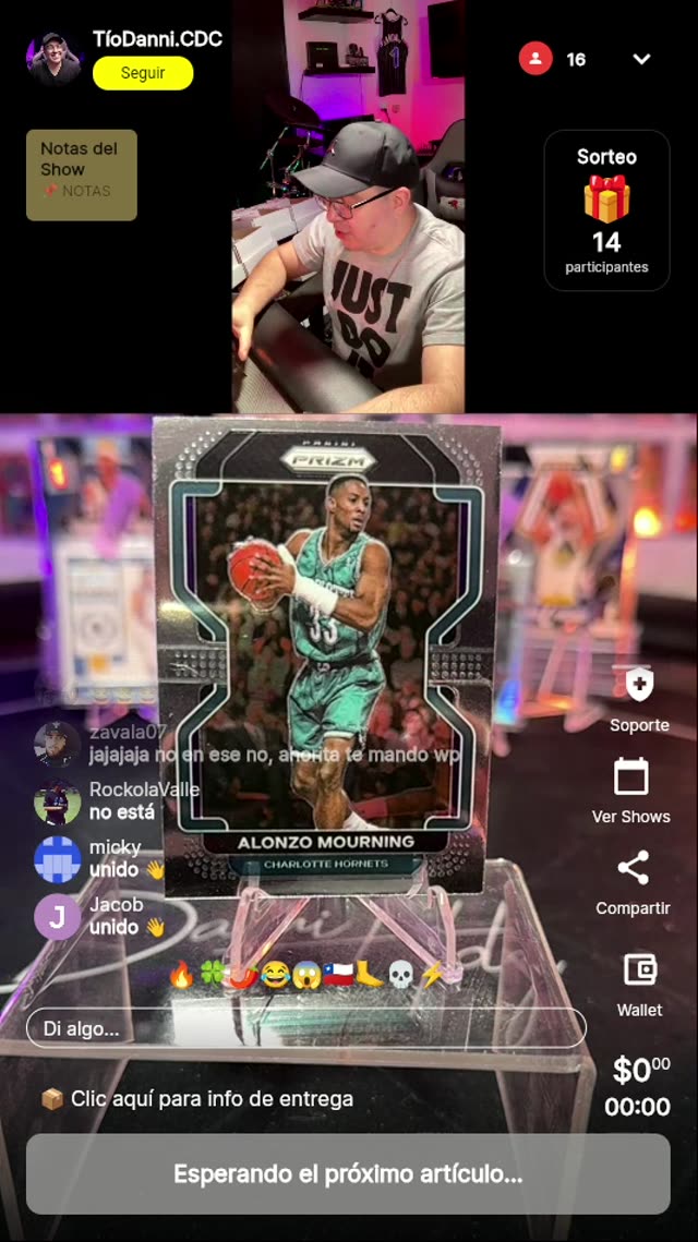 Cartas Baloncesto Alonzo Mourning/Drexler