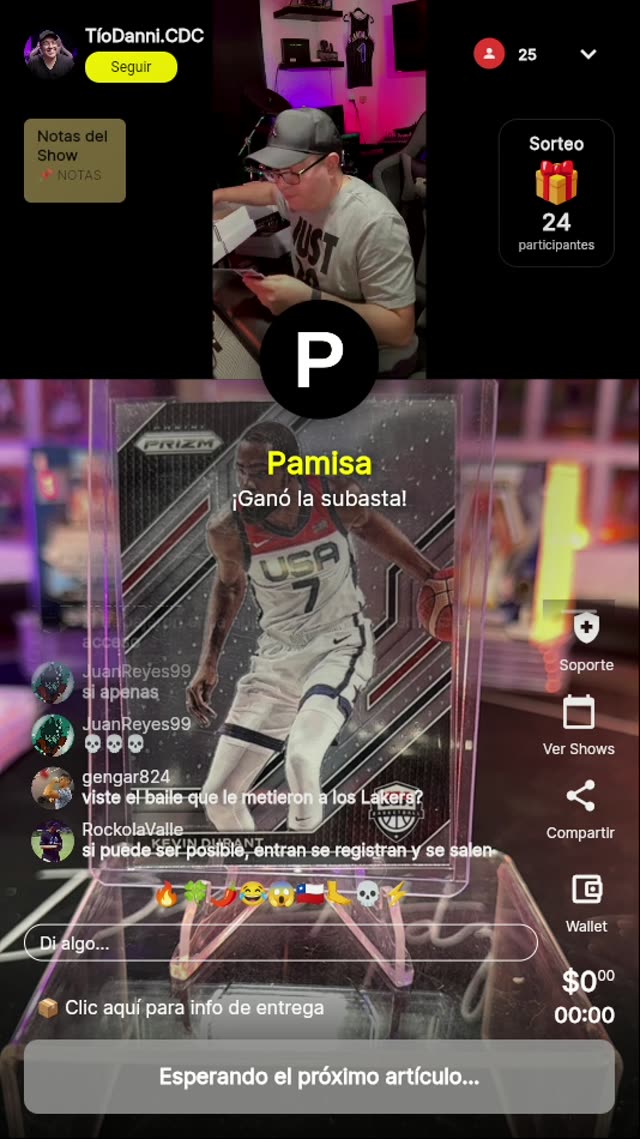 Kevin Durant Panini Prizm USA