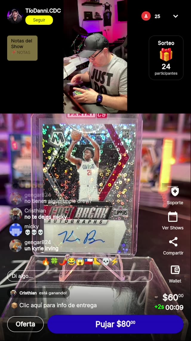 Kobe Brown Autógrafo Rookie Mosaic Fast