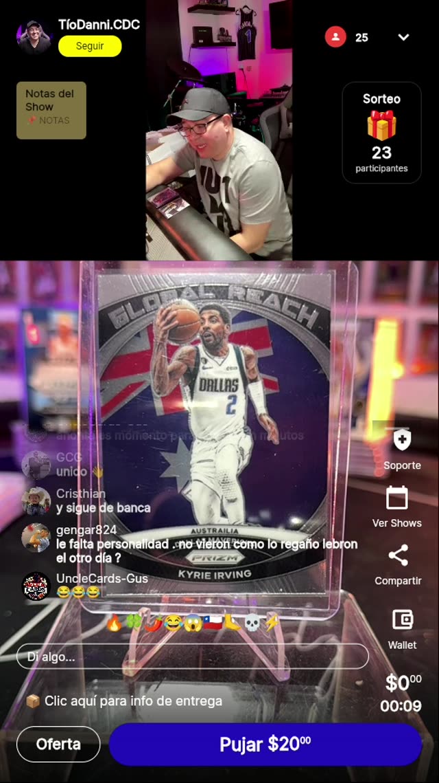 Kyrie Irving Prizm Card Dallas Mavericks