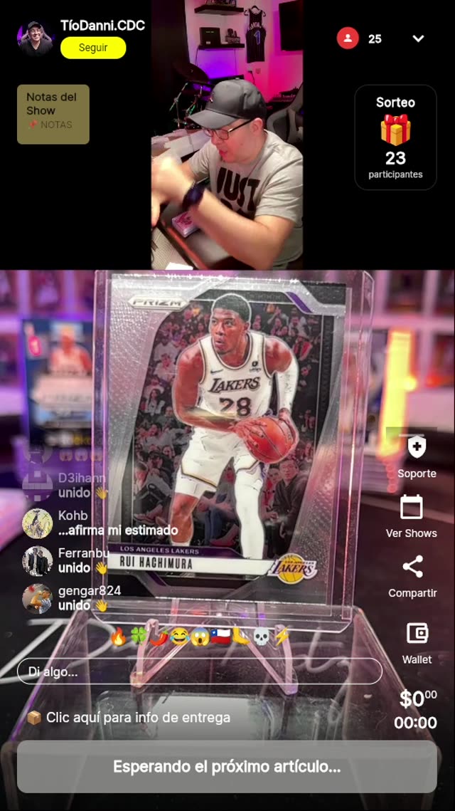Rui Hachimura Prizm Lakers Card