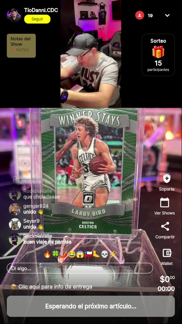 Larry Bird 2022 Optic Winner Stays