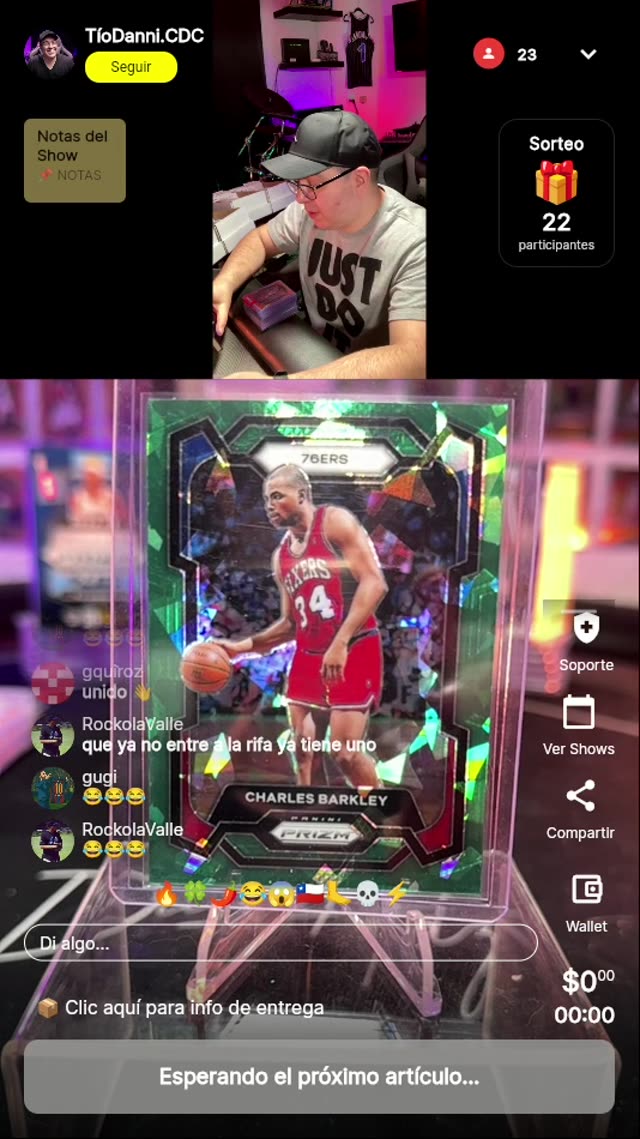 Charles Barkley Panini Prizm Green