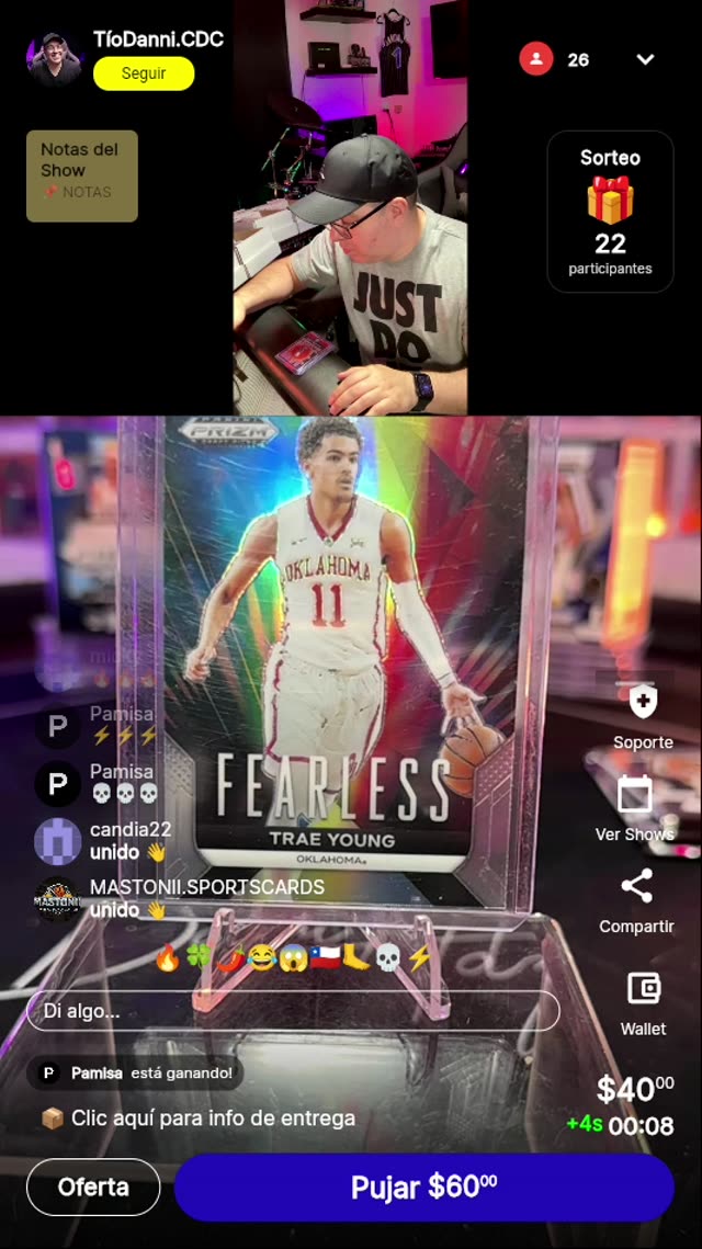 Trae Young Fearless Prizm Card