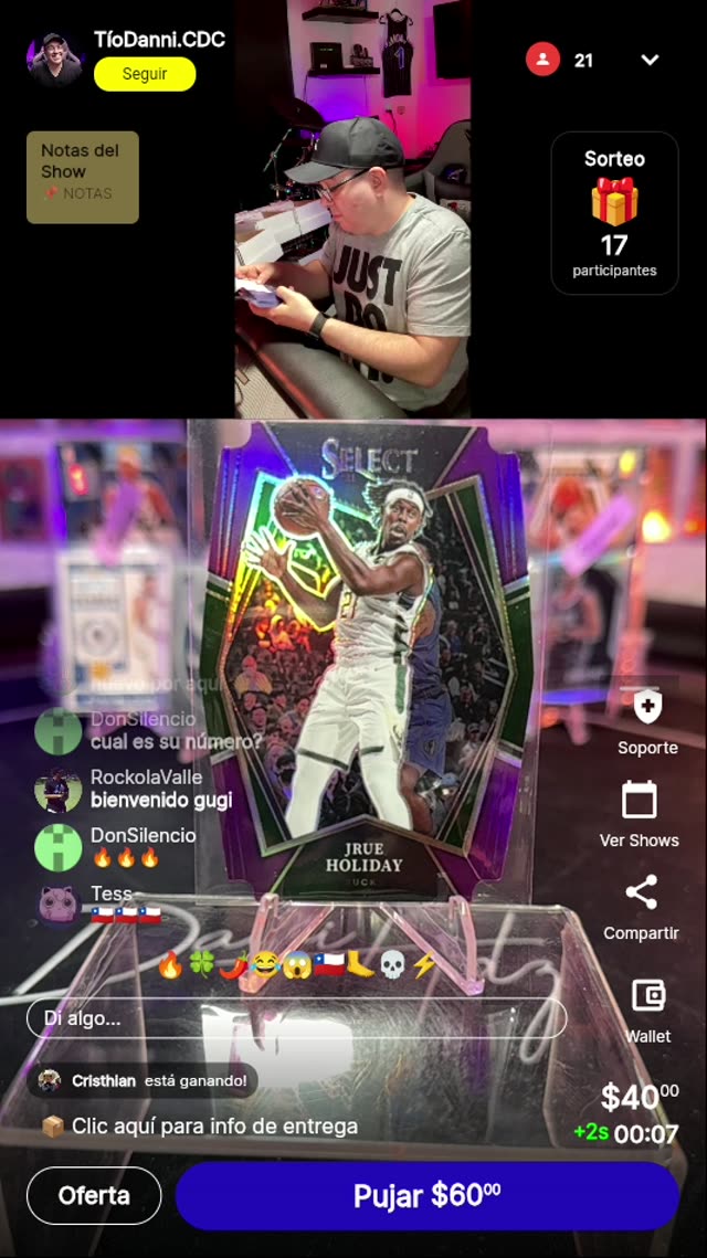 Jrue Holiday Select Prism numerada