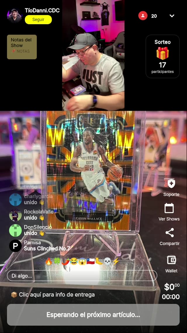 Cason Wallace Select Orange Wave