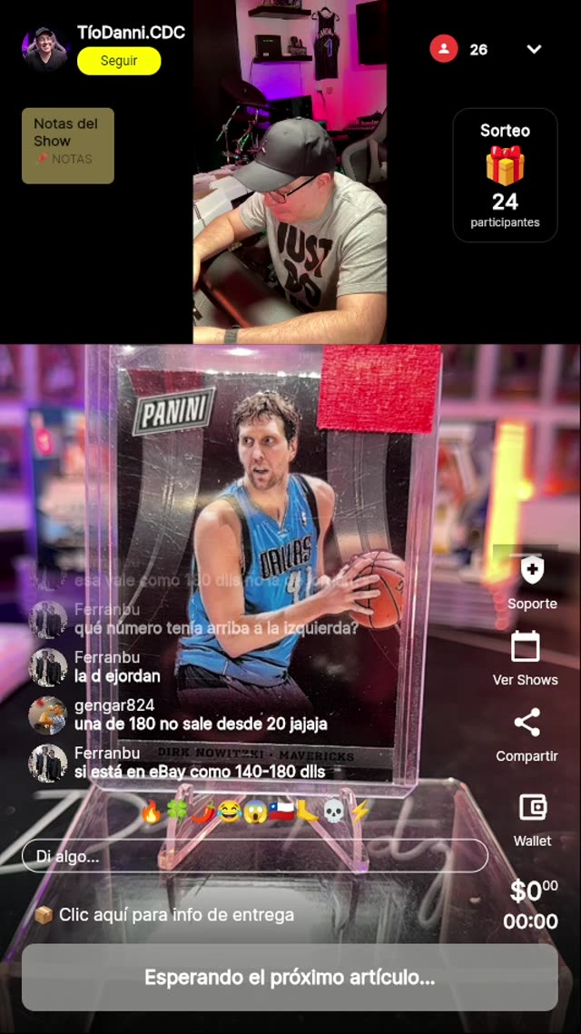 Dirk Nowitzki Panini Mavericks Card