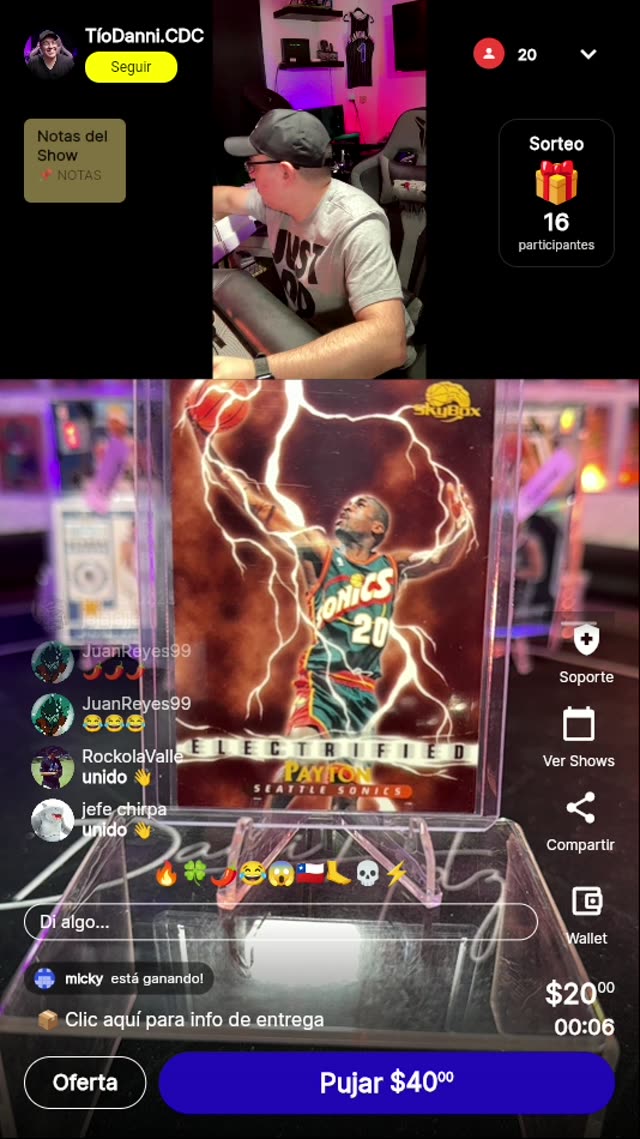 Gary Payton Electrified Skybox Premium