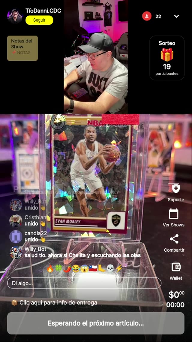 Carta NBA Hoops Evan Mobley