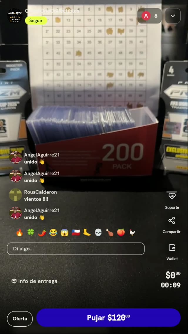 Spot para rifa de cartas