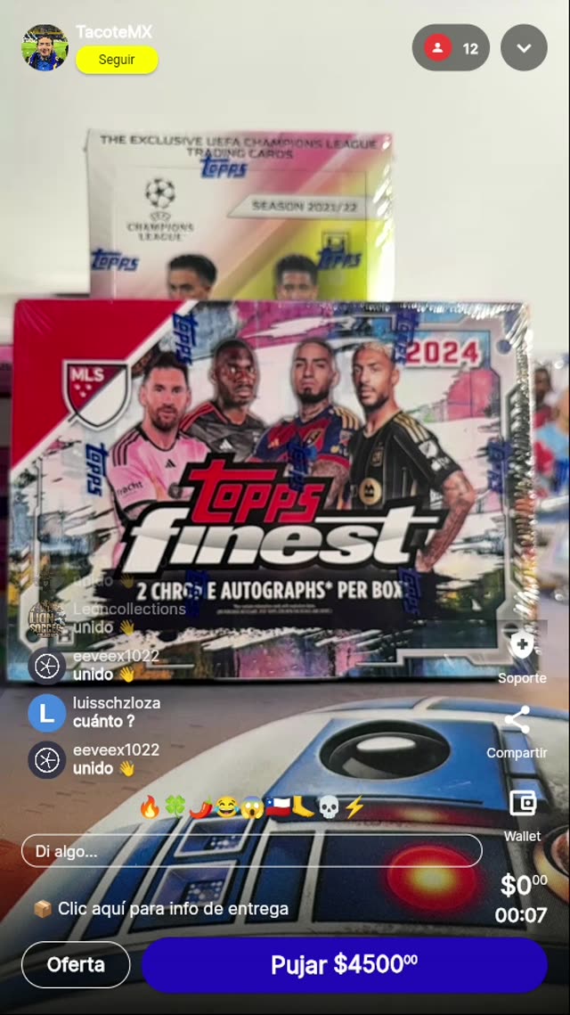 Topps Finest MLS 2024 Hobby Box
