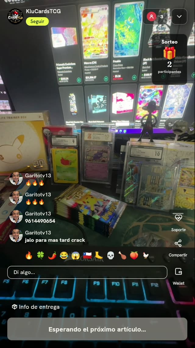 Sorteo de Pokémon TCG