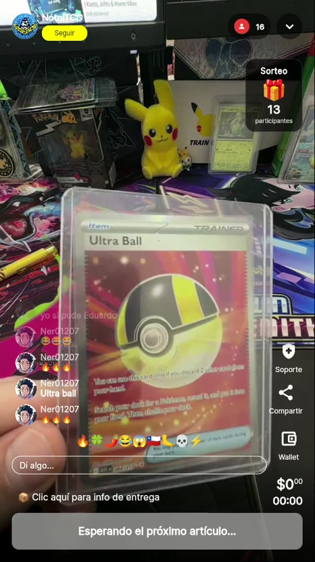 Carta Pokémon Ultra Ball Trainer