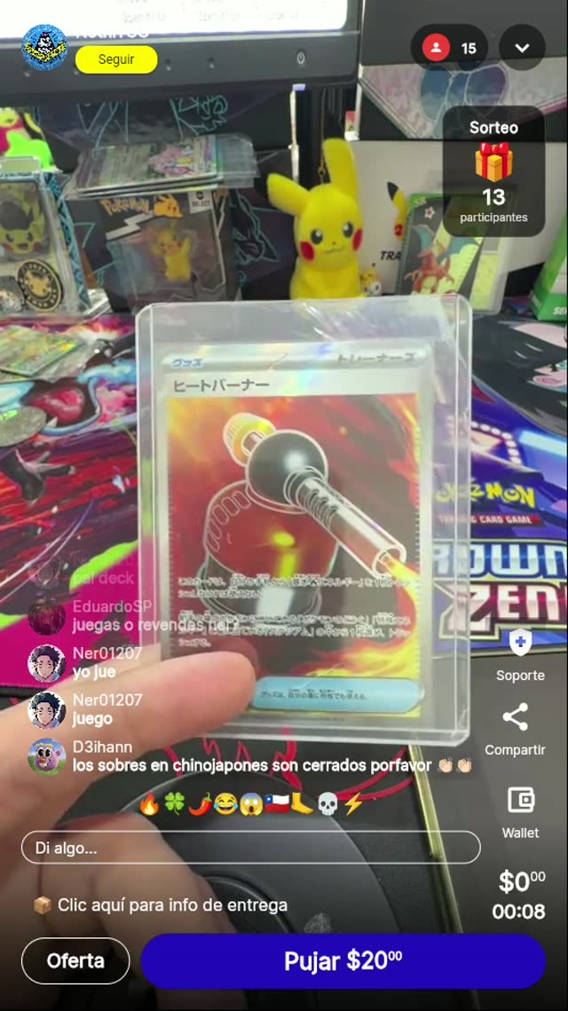 Carta Pokémon Heat Burner
