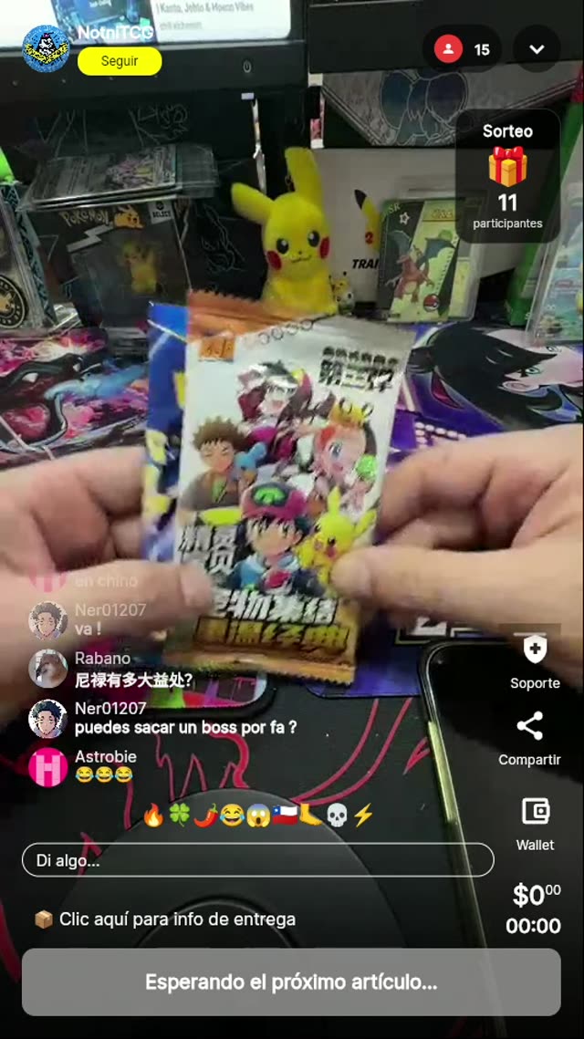 Sobres Pokémon Chinos Sellados