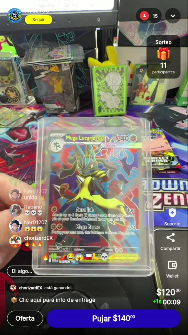 Mega Lucario EX Pokémon Card