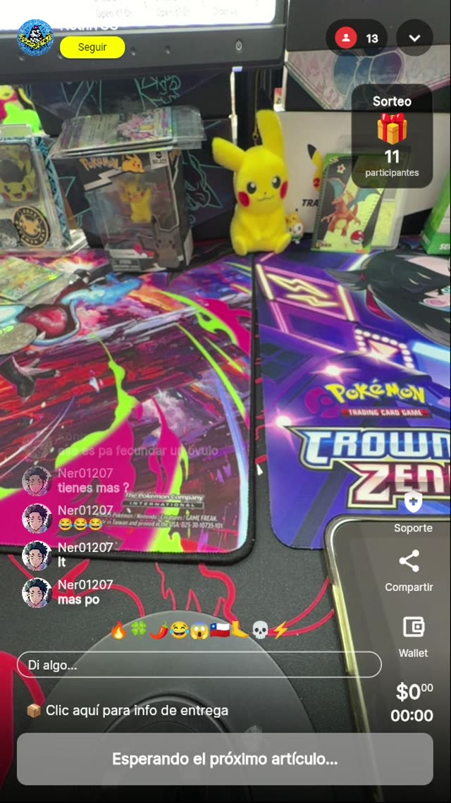 Lote de cartas Pokémon sorpresa