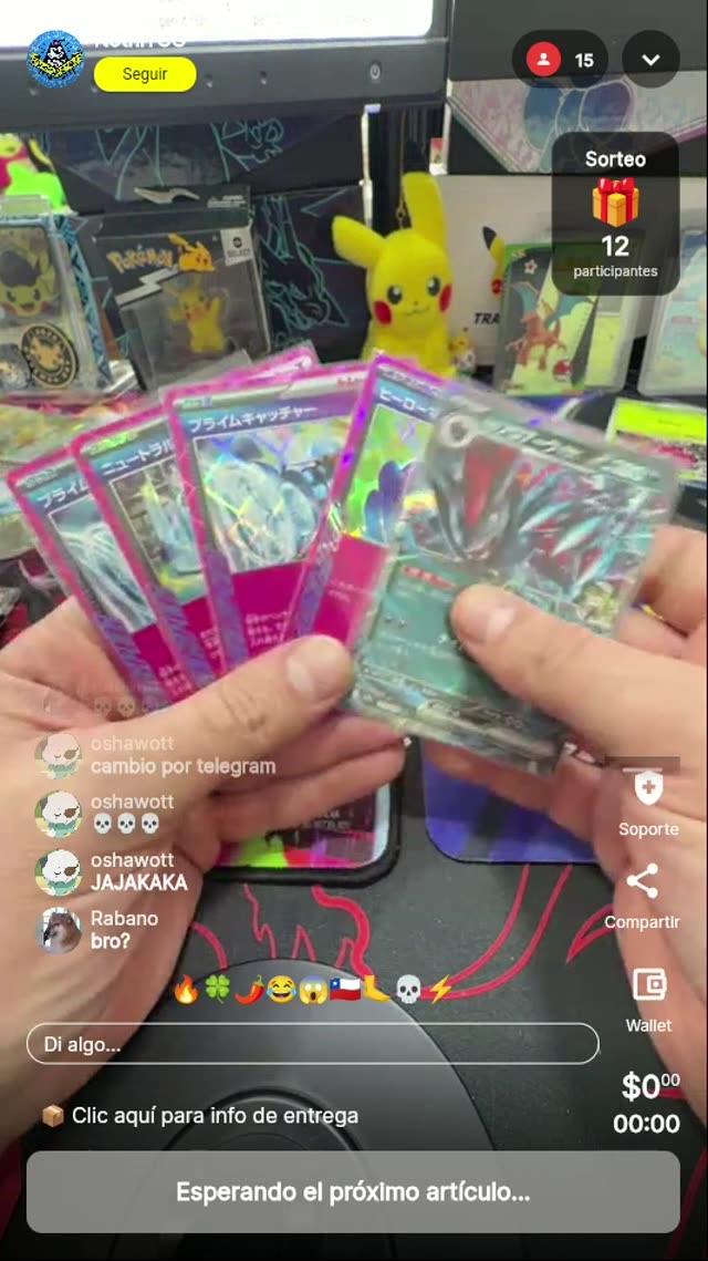 Lote de cartas Pokémon variadas