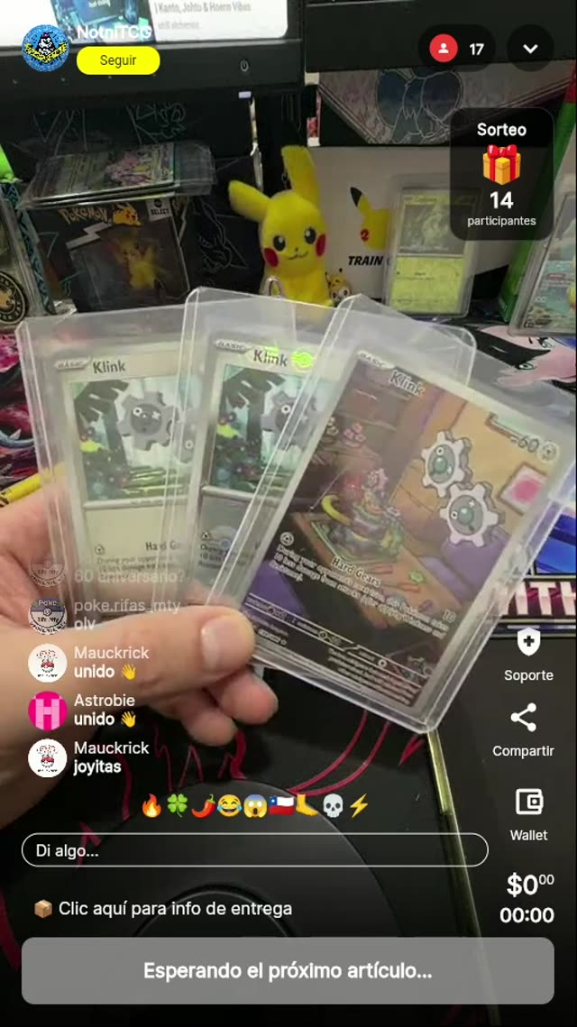 Pokémon Klink Art Rare japonés