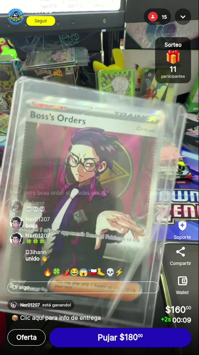 Pokémon Boss's Orders Trainer Card