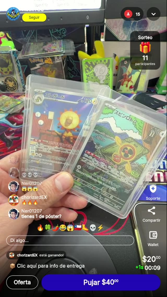 Cartas Pokémon: Elekid y Rotom