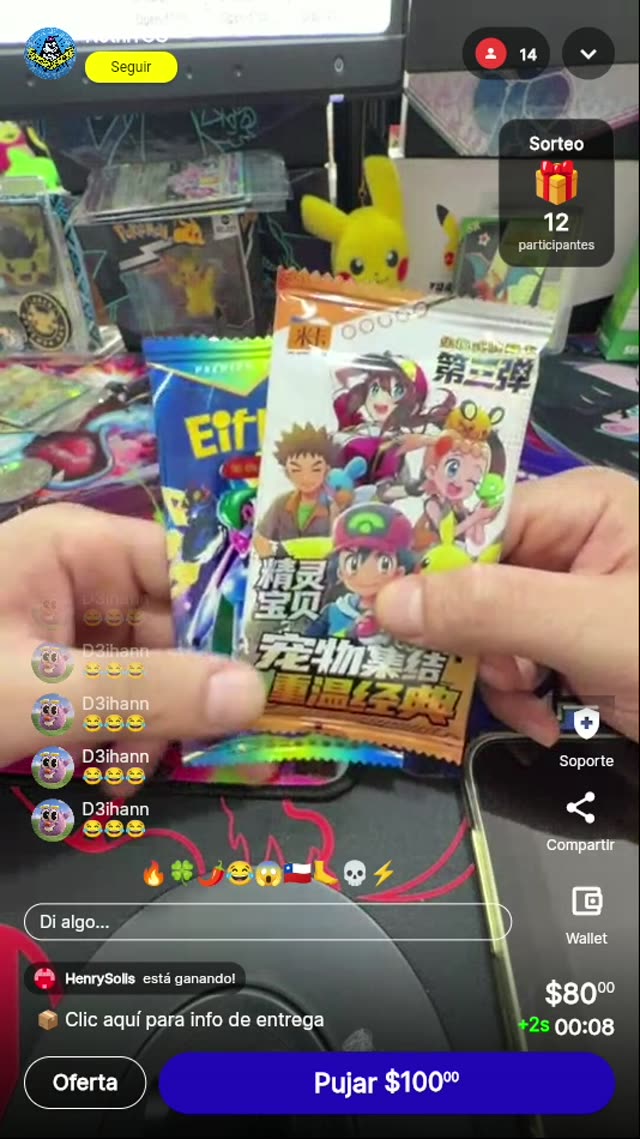 Sobres Pokémon TCG Chino