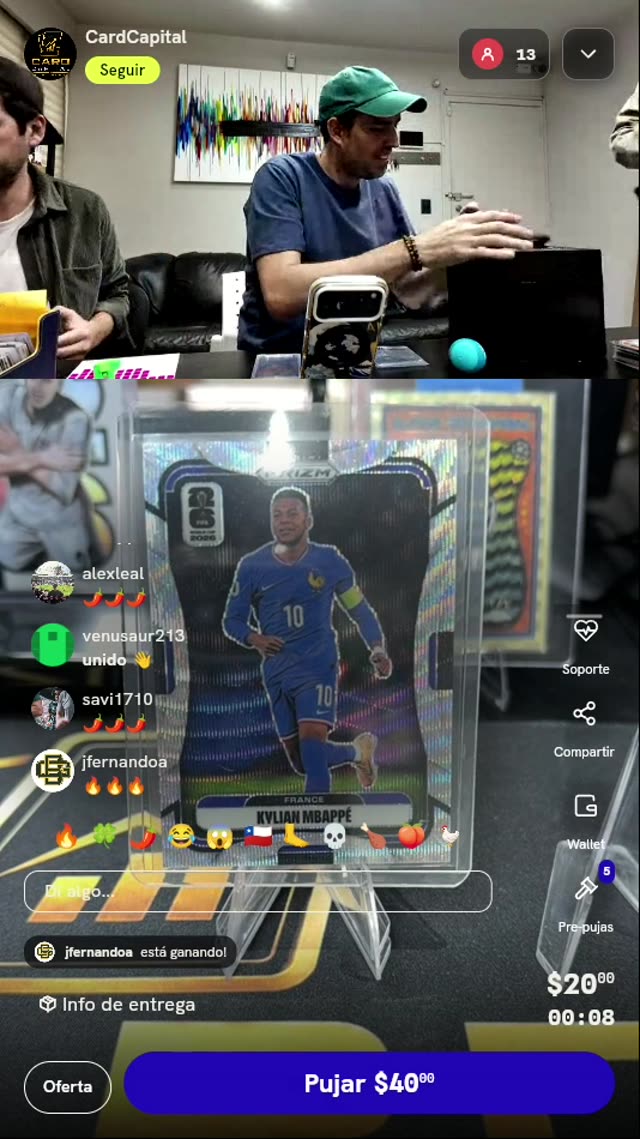 Carta Kylian Mbappé Panini Prizm