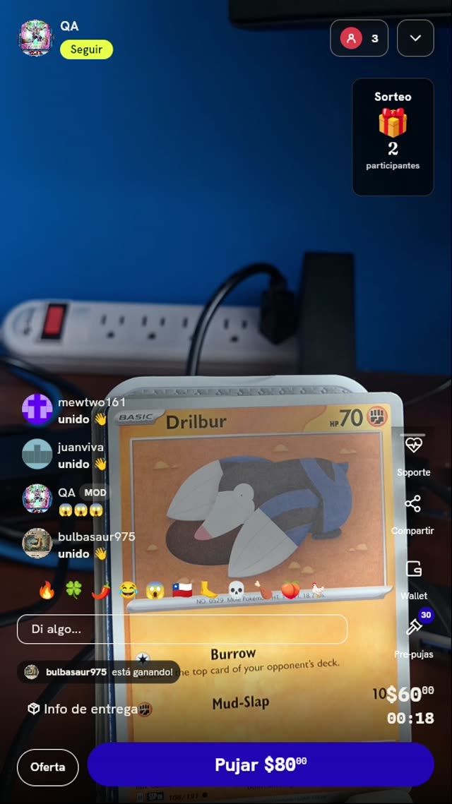 Carta Pokémon Drilbur Surging Sparks