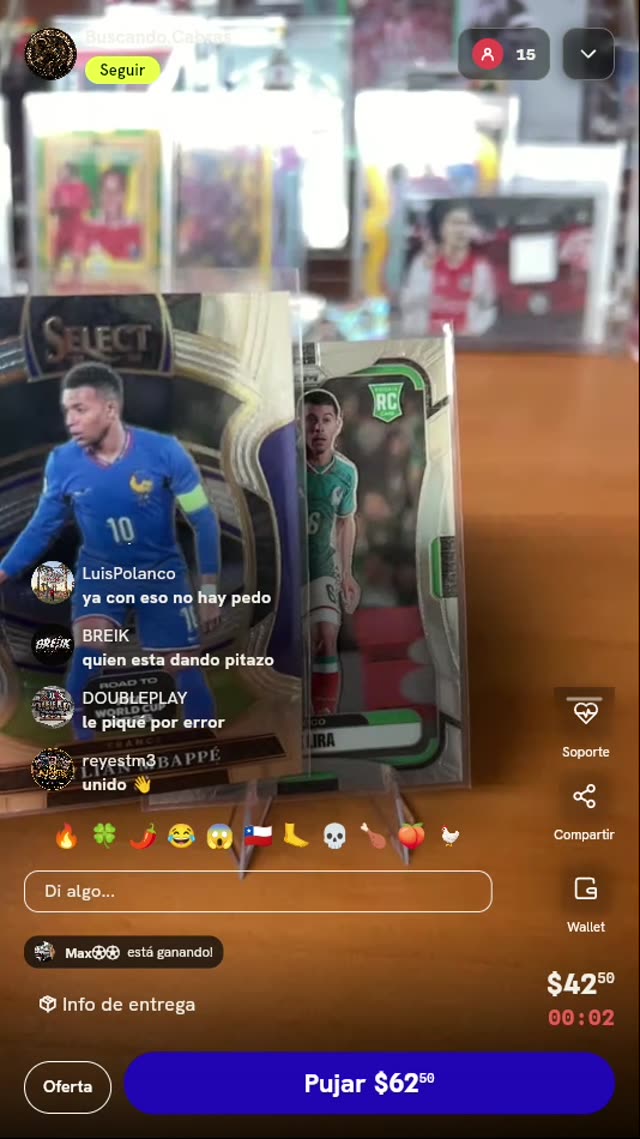 Cartas Panini Erik Lira RC y Kylian Mbappé