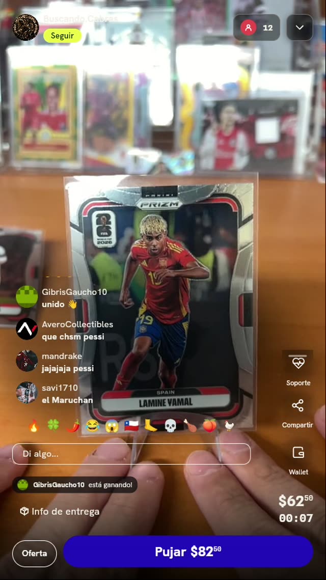 Carta Lamine Yamal Panini Prizm