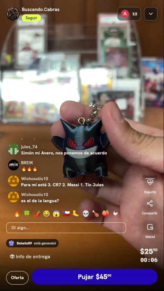 Llavero de Gengar Shiny Pokémon