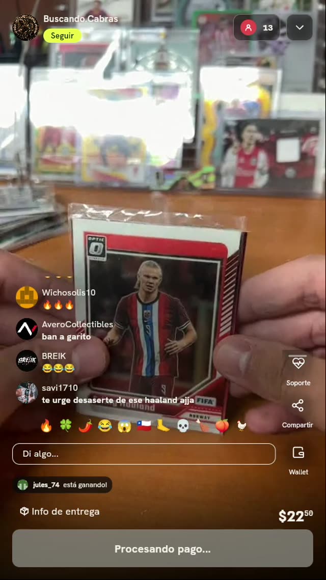 Lote de cartas de Haaland y Mahomes