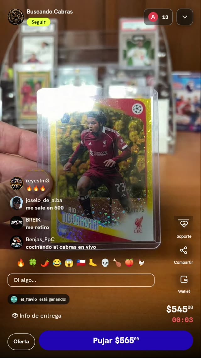 Carta Rio Ngumoha Topps Chrome /275