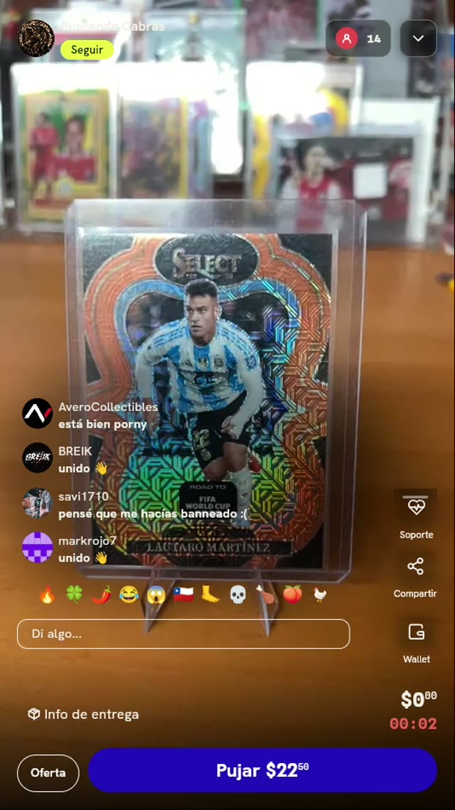Carta Panini Select Lautaro Martínez