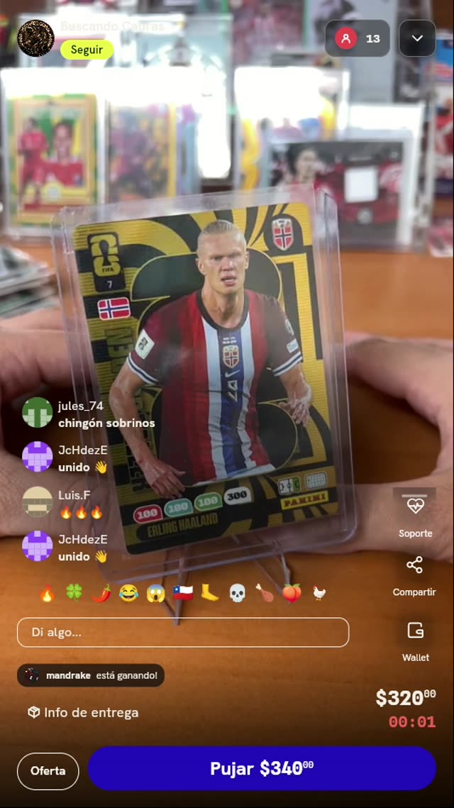 Carta Erling Haaland Golden Baller