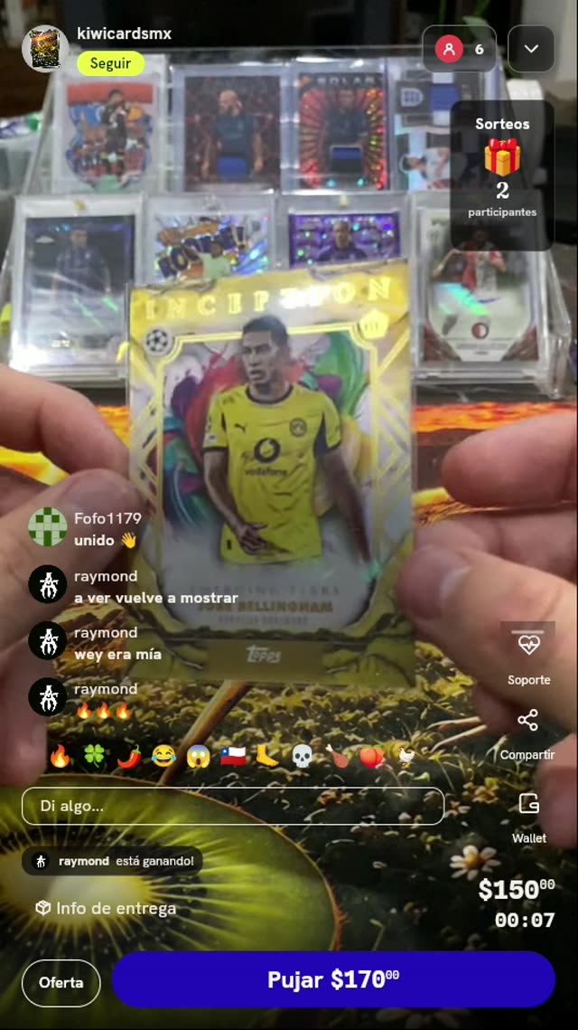 Tarjeta Topps Inception Jude Bellingham 2020-21