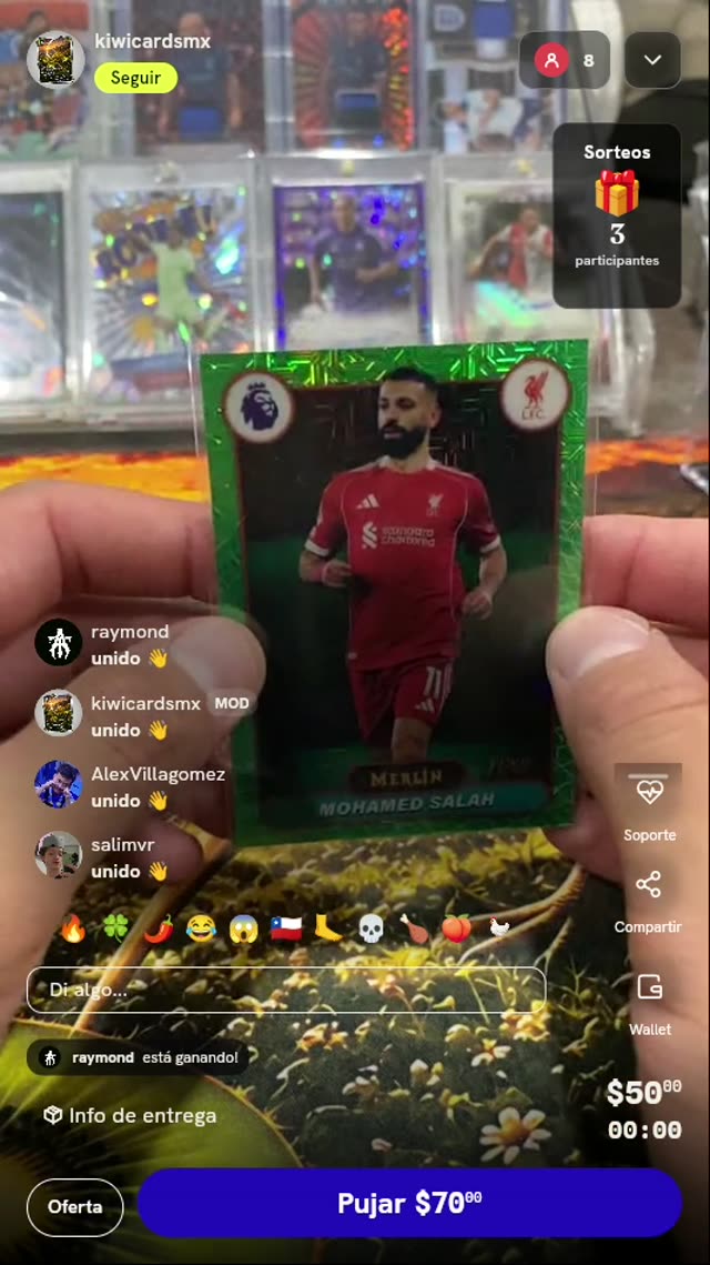 Carta Mohamed Salah Topps Merlin /99