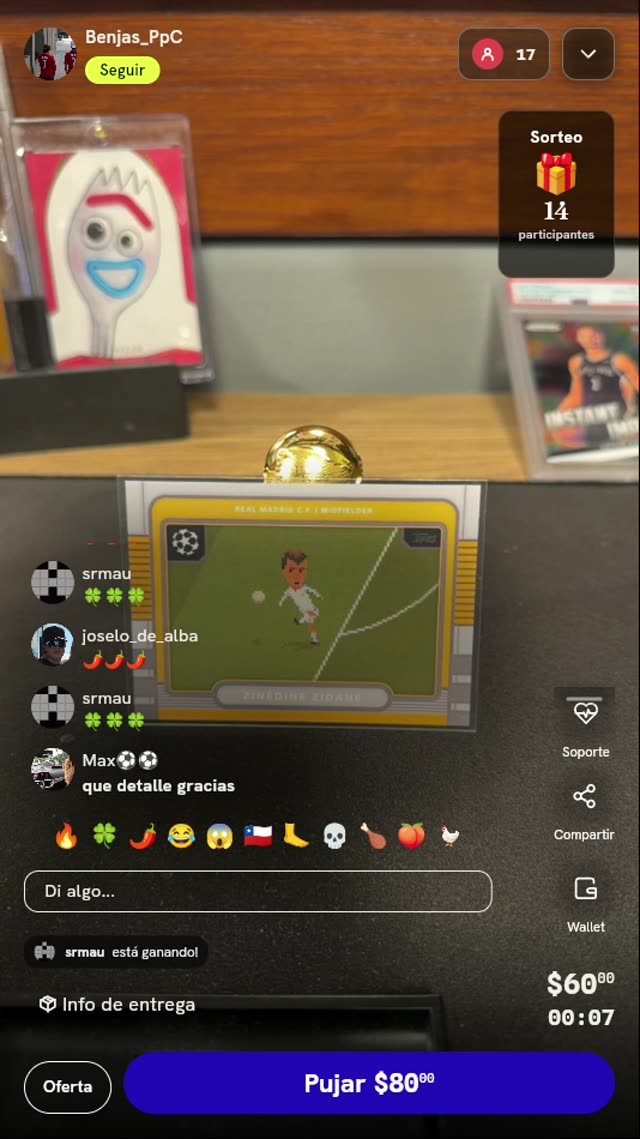 Carta Zinedine Zidane Topps 8-Bit