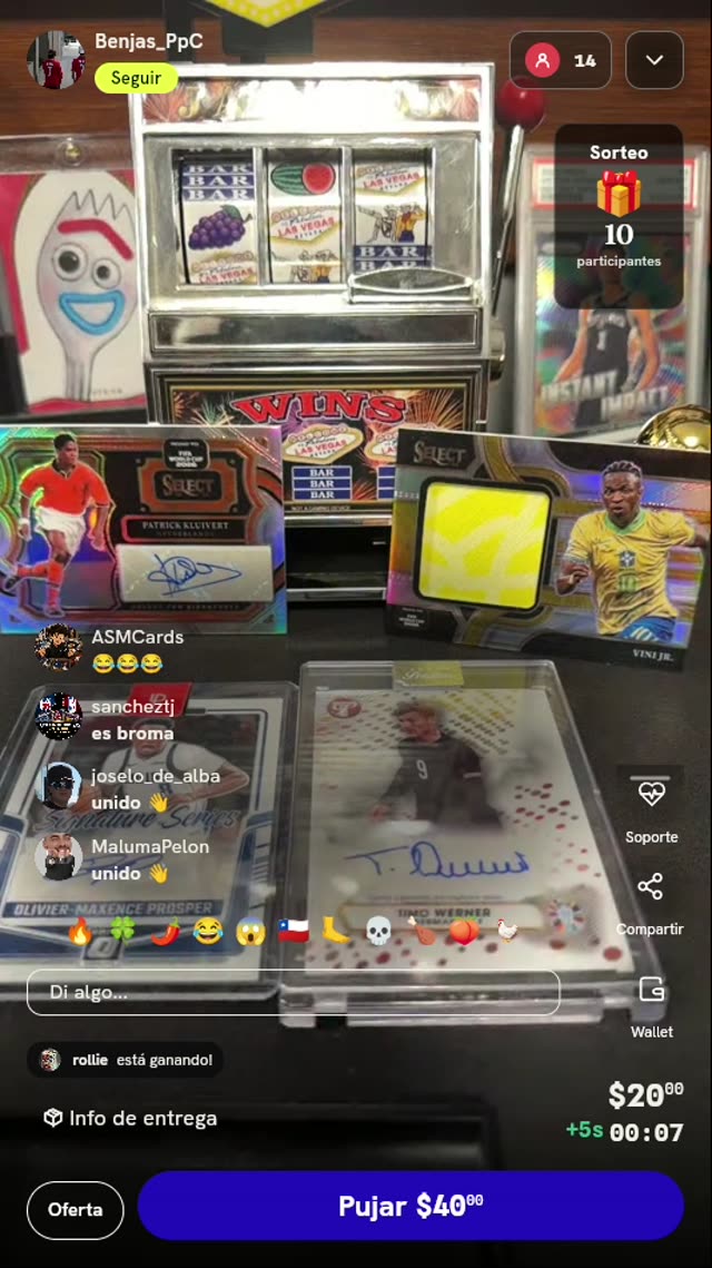 Carta Topps Pristine Timo Werner Autógrafo