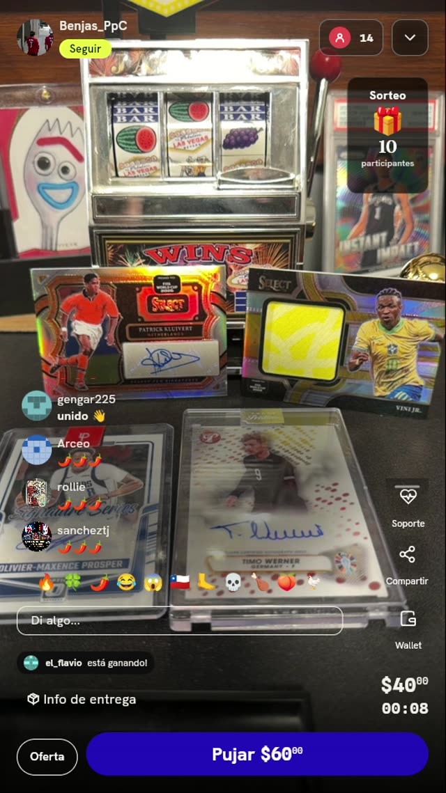 Lote de tarjetas coleccionables Panini