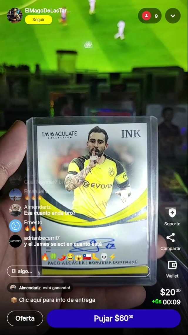 Paco Alcácer Immaculate Ink Auto