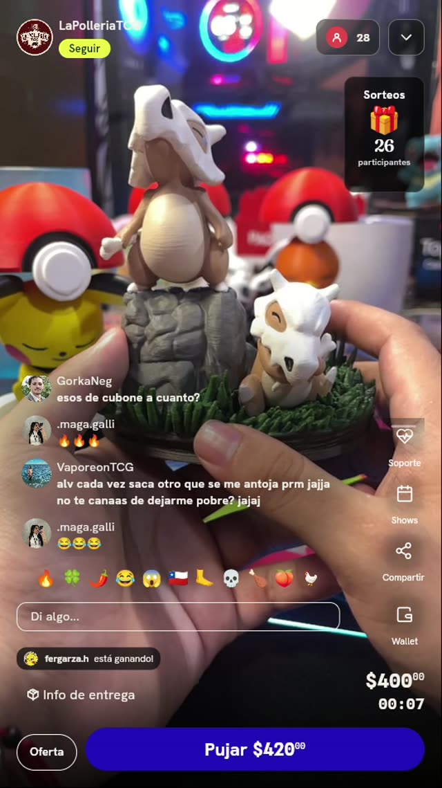 Figura Diorama 3D Cubone Pokémon