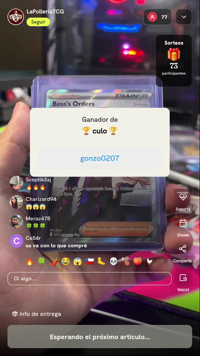 Carta Pokémon Boss's Orders #265/193