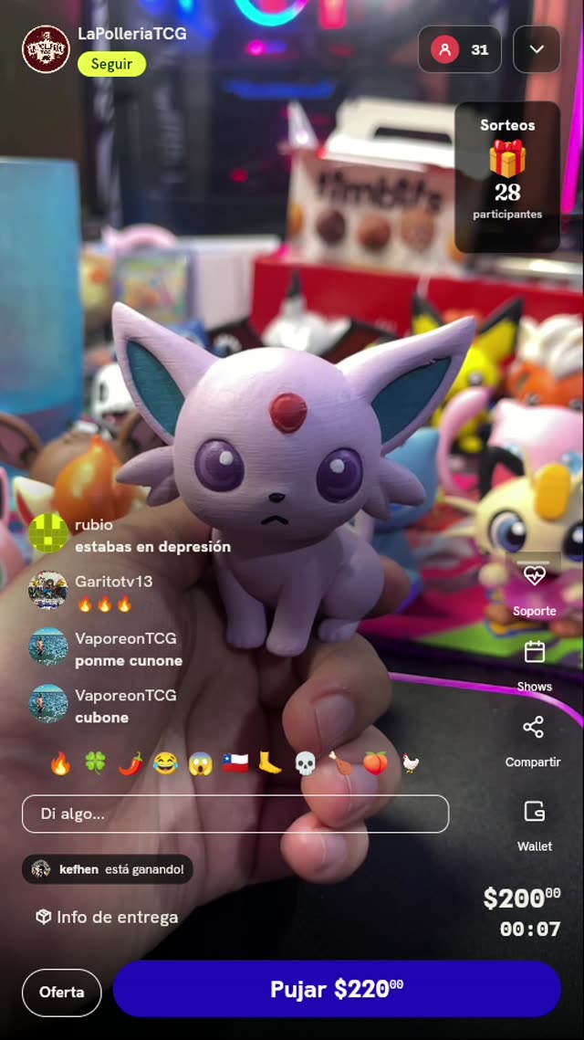 Figura 3D de Espeon Pokémon