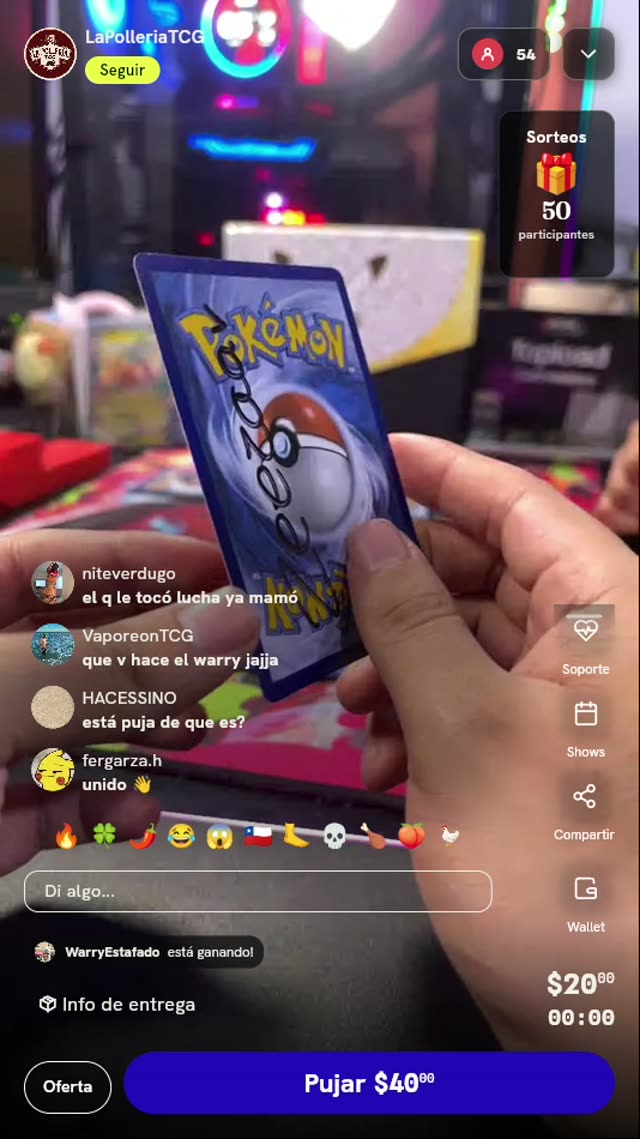 Spot para Carta Pokémon TCG