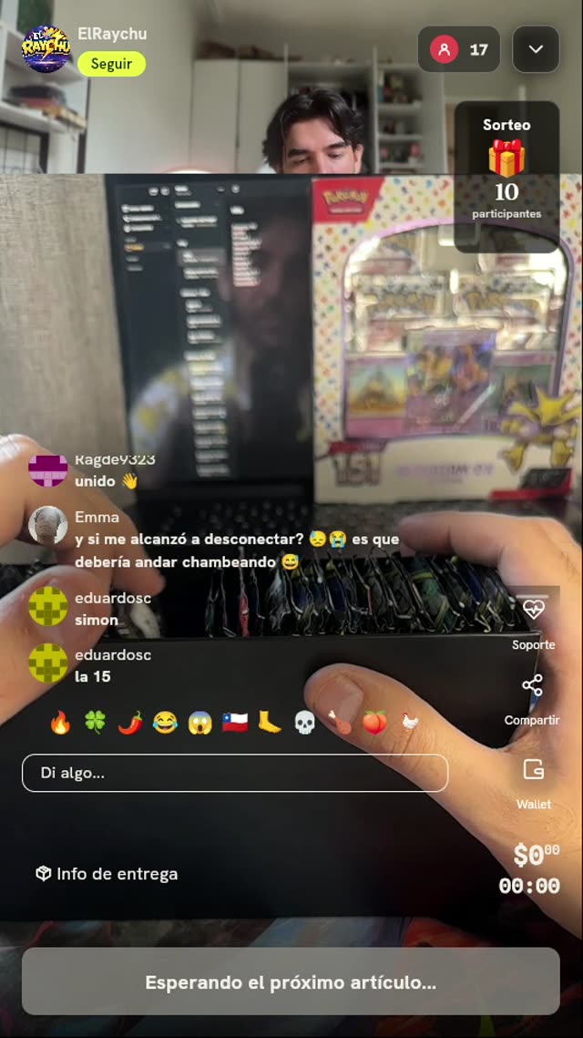 Sobre de cartas Pokémon TCG