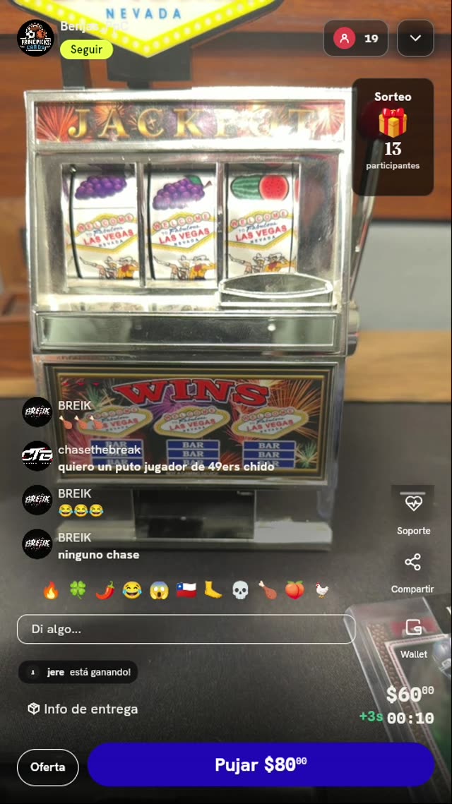 Alcancía Mini Tragamonedas Las Vegas