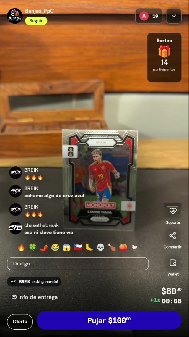 Carta Panini Prizm Lamine Yamal