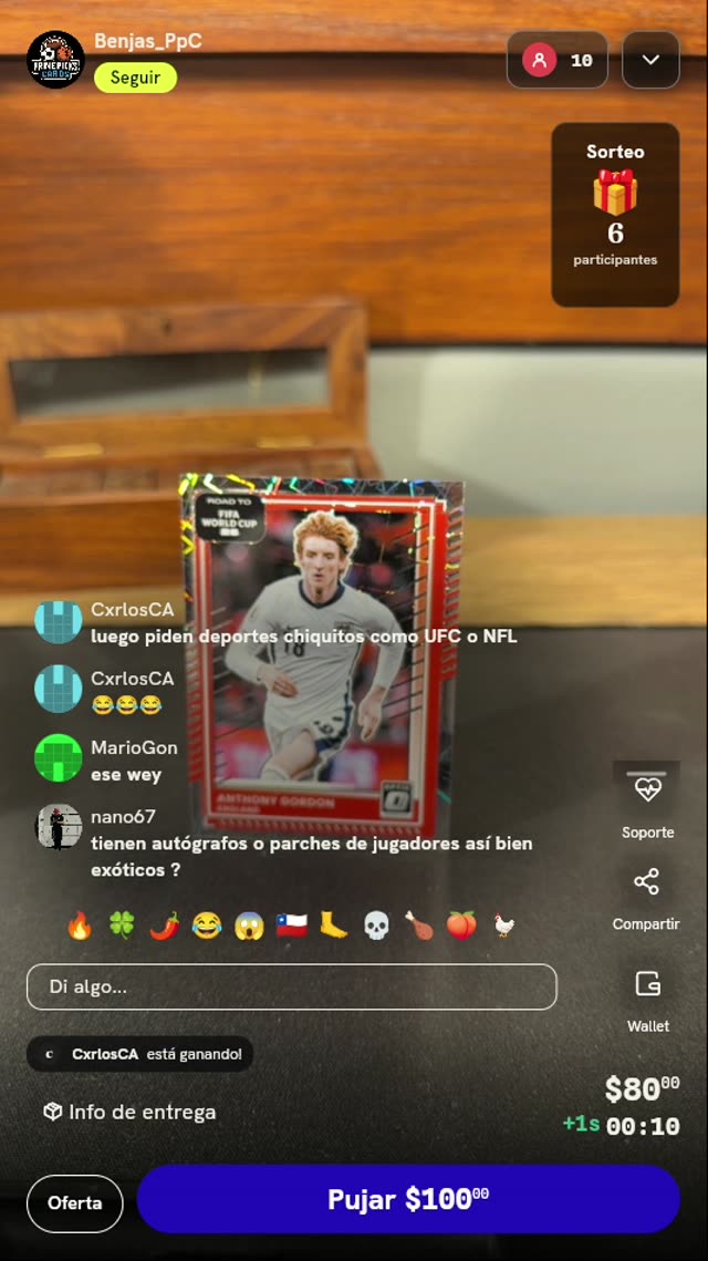 Carta Anthony Gordon Donruss Optic Red