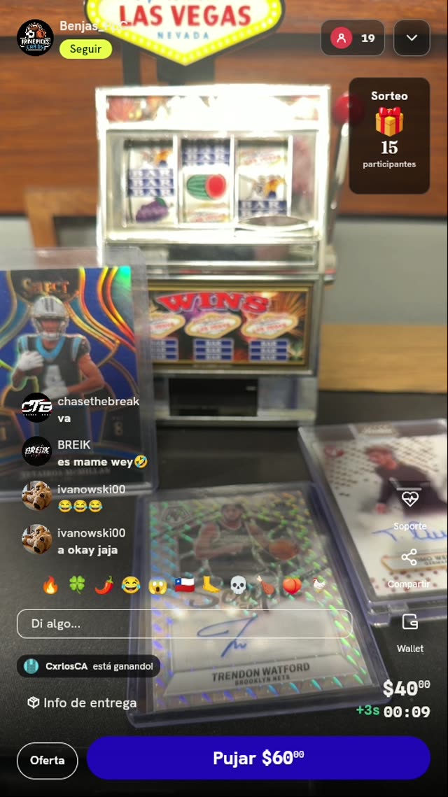 Carta Panini Mosaic Trendon Watford Autografiada
